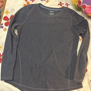 Tek Gear fleece pullover top blueish/gray size large